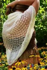 Eglantine pi shawl by Ambre Nid de Vigogne-English,French-Free