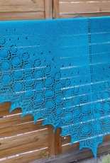 Blue Dew Drops Shawl