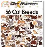 Jeanette Crews Designs - One Nighters 473 - 56 Cat Breeds PCS