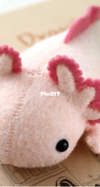 Typing With Tea - Felt Axolotl