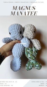 Poms and Posies - Megan Cho - Magnus Manatee