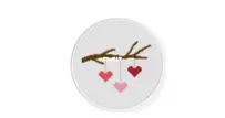Daily Cross Stitch - Hearts on Branch