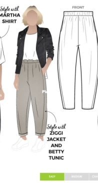 Style Arc - Bob Woven Pant - Sizes AU 4-16