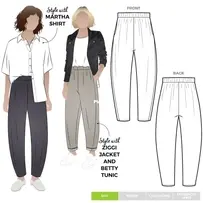 Style Arc - Bob Woven Pant - Sizes AU 4-16