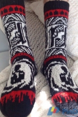 007-James Bond  Socks by Lumi Karmitsa -Free