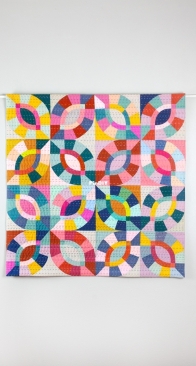 Michelle Bartholomew - Double Ruby Ring EPP Quilt Pattern - 32" x 32"