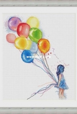 Girl with Balloons by Lena Averina / Pavlova