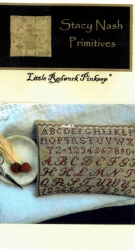 Stacy Nash Primitives - Little Redwork Pinkeep