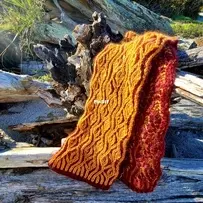 Eddies in the Stream Scarf by Bonnie Groening-Free