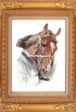Dina Stitch - Lady With Horse - Free