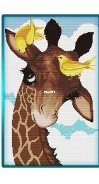 Giraffe and Birds by Alla Khudyakova (Худякова) XSD
