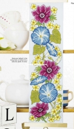 Dazzling Display - Floral Bellpull by Amanda Gregory from Cross Stitch Gold 119 XSD