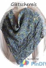 Gletschereis Shawl by Ute Seller -English,German-Free