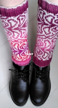 Ancient Floral Legwarmers by Melanie Moreau-Free