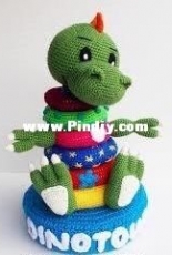 Tricotdelphine - Dino tower