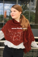 Feuille-morte Shawl by Sarah Ellis-Free