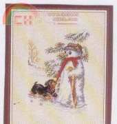 Eva Rosenstand - 12-997 - Snowman and Dog