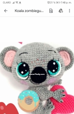 Zombiegurumi - Luisa Contreras - Koala - Spanish