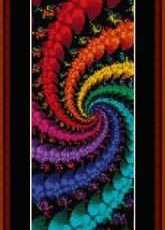 Cross Stitch Collectibles Fractal 95 Bookmark BM-FR-95