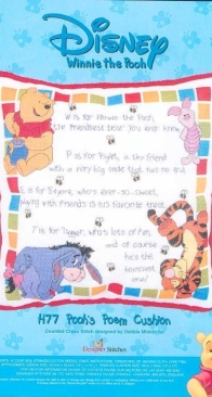 Designer Stitches - H77 - Poohs Poem Cushion