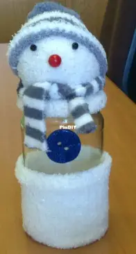 Snowman on a jar