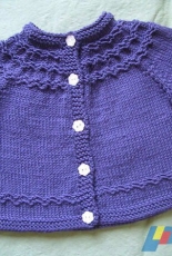 Seamless Yoked Baby Sweater by Carole Barenys/ Caroles Baby Knits -English-Free