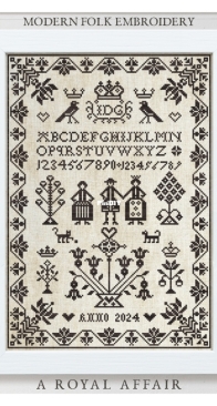 Modern Folk Embroidery - A Royal Affair XSD+PCS