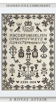 Modern Folk Embroidery - A Royal Affair XSD+PCS
