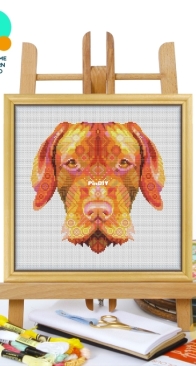 Awesome Pattern Studio - CS2315 - Mandala Wirehaired Vizsla XSD