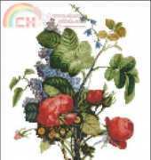 PinoyStitch -  Lilac, Roses, Bellflower Bouquet - FREE