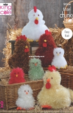 King Cole 9064 Tinsel Chunky - Hens and Chicks