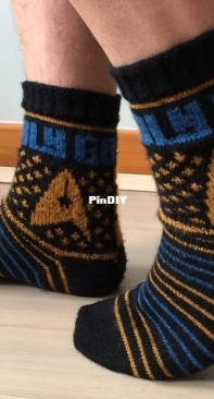 To Boldly Go Socks by StitchyDragon Creates-Free