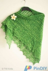 Herzblatt Shawl by TW Knits-English