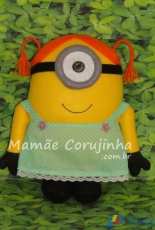 Mamae Corujinha -Minion Girl - Soft Doll - Portuguese