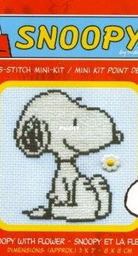 DMC BL308-62 - Snoopy with Flower / Snoopy et la Fleur