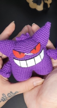 Ramygurumi - Isabella Ferro - Mini Gengar - English - Portuguese - Free