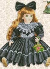Vervaco 45.602 green dress changed into black
