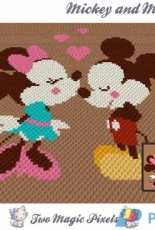 Two Magic Pixels - Mickey and Minnie