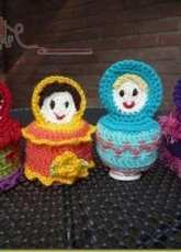 Blij met draadjes - Babuska egg cozy - Dutch - free