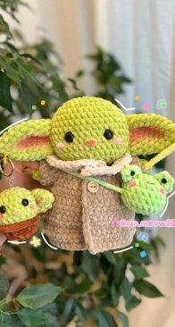 RIN Crochet - rin.meow21 - Linh Dang - Baby Alien Grogu