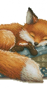 SA-stitch Sleeping fox by Svetlana Sichkar XSD