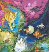 HAED HAESSC 135 Cat dreaming by Sue Clyne