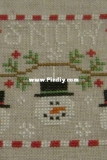 Country Cottage Needleworks "Snowmen Trio"