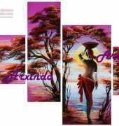 Arxinda - Triptico / Triptych Africana y Atardecer
