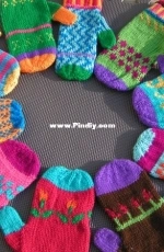 Color Me Warm Mittens by Colleen Brooks-Free