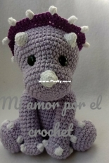 Mi amor por el crochet - Gise Correa - Kira The little triceratop - Spanish