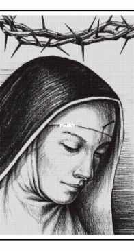 Abakan - Saint Rita With A Crown Of Thorns by Urszula Przygrodzka