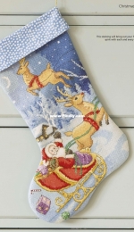 Santa Stop Here - Christmas Stocking by Lucie Heaton from Cross Stitch Gold 124 XSD