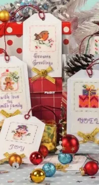 Gift Wrap Collection - Tags by Maria Diaz from Cross Stitcher 404 PCS + XSD