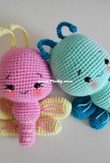 Örgü Modelleri - Deniz Kayayıkan - Cocoon Butterfly Rattle - Turkish - Free